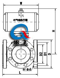 氣動三通球閥 (配GT執(zhí)行器)