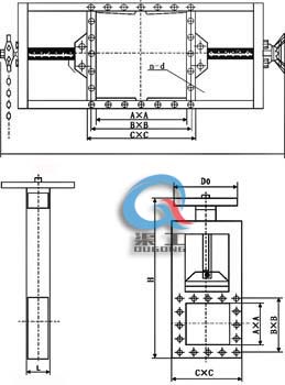 手動閘板閥,手動插板閥 結(jié)構(gòu)尺寸圖