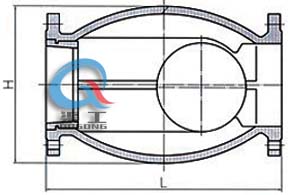 HQ44X微阻球形止回閥 (尺寸圖)