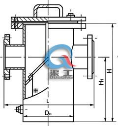 直通籃式過濾器 (結(jié)構(gòu)圖)